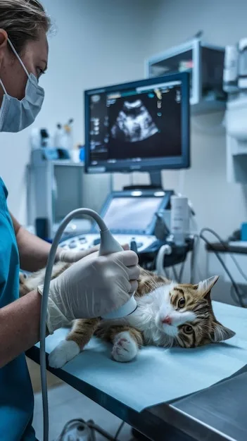 ultrassonografia abdominal veterinária